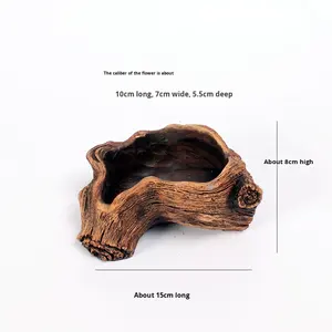 Ciment Arbre Racine Sculpture Pastorale Pot De Fleurs Succulentes Réutilisable Fleur Planteur Souche Pot De Fleur Pots Succulents - Product Image 4