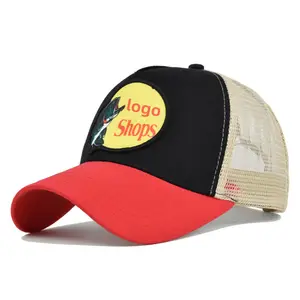 Toptan bas pro kapaklar ve şapkalar gorras kamyon şoförü file şapka 5 panel bir çerçeve şoför şapkası