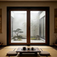 Ventanas Corredizas de Aluminio con Doble Acristalamiento e Impermeables para Balcón de Villa o Casa Residencial