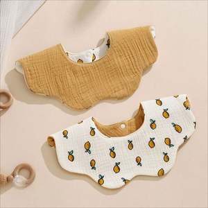 Kids Adjustable <b>Muslin</b> Newborn <b>Baby</b> Drool Bibs Double Sided Saliva Towel 100% Organic Cotton Bib for 0-36 Months <b>Babies</b> - Product Image 2
