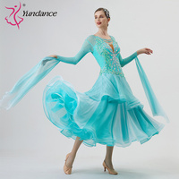 B-22219 personnalisé nouvelle robe de danse de salon standard international robes de danse de salon en soie perlée de haute qualité à vendre