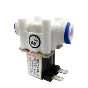 Zee ZJFPDJ-07 Plastic Magneetventiel DC12V Normaal Gesloten 3/8 Tuinslang Quick Connection Ro Water Dispenser Inlaatklep