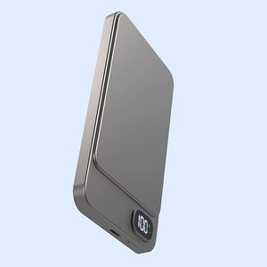 شاحن لاسلكي مغناطيسي من الألمنيوم بقوة 15 واط مع شاشة LED لعرض الطاقة، سعة 10000 مللي أمبير في الساعة، منفذ شحن من النوع C، إصدار 2025 - Product Image 6