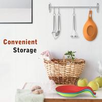 Support de fourchette et de cuillère de service en silicone personnalisé pour la cuisine, moderne, écologique, durable, sans BPA, avec logo personnalisé