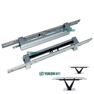 heavy duty automatic ball bearing lifting up extension table slide rail extension table mechanism