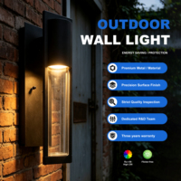 Applique murale LED extérieure moderne carrée en aluminium étanche pour jardin, rue et usage extérieur