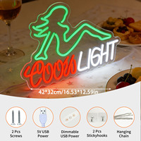 Neonawall, fabricant de néons personnalisés, néon LED Coors Light pour pub, club, restaurant, café, fête, décoration commerciale, vente en gros