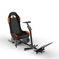 Sièges de jeu de course simulés en gros, simulateur de jeu de voiture, support de volant et ensemble de chaises à vendre