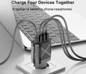 Nuevo Cargador de 48W 3USB+PD, Carga Rápida QC 3.0 2.4A PD, Cargador de Pared para Teléfono Móvil, Carga Rápida para iPhone y Samsung - Product Image 4
