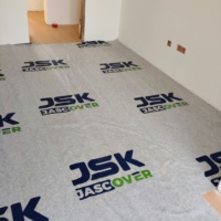 Rouleau de protection de sol en polaire laminée adhésive, résistant aux déchirures, imperméable, antidérapant, pour chantier et peinture