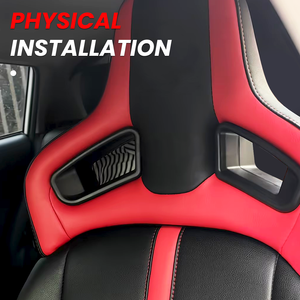 Sedile <span class=keywords><strong>da</strong></span> Corsa JBR OEM in Pelle PVC Nera di Lusso con Poggiatesta Comfort e Schiuma Koud per Sedili Auto Universali - Product Image 2