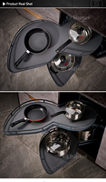 Panier coulissant d'angle magique en fer, ABS et aluminium, durable, pour l'organisation des meubles de cuisine domestique
