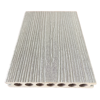 Planche de terrasse en WPC co-extrudé, grain de bois 3D, antidérapante, imperméable, composite, pour terrasse extérieure