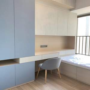 पूरे घर को अनुकूलित आधुनिक शैली लकड़ी के बेडरूम सेट भंडारण पर्यावरण के अनुकूल तमामी बेड के लिए वार्डरोब - Product Image 5