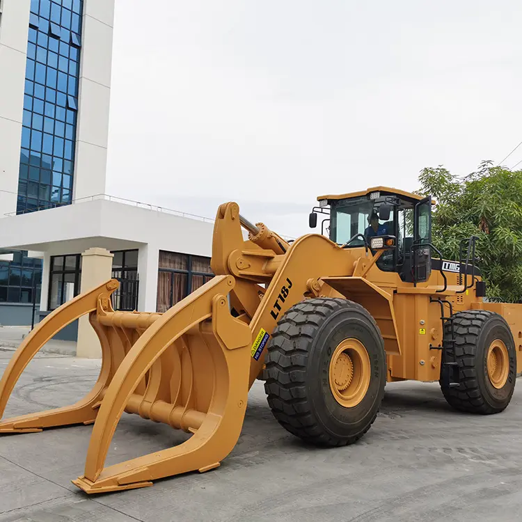 Reboque florestal para carregadeira de madeira hidráulica 2.5t com novo design chinês para venda