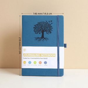 Custom Recycled Grid Dotted <b>Diary</b> Craft Fabric Linen PU Leather Journal School Supplies Agenda Hardcover Notebook with PP Cover - Product Image 1