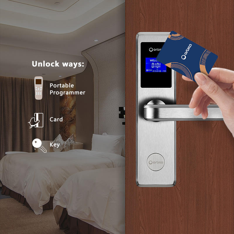 Orbita New Hot Hotel Lock Rfid  Electronic Keyless Digital Hotel Smart Key Card Door Lock System  Hotel Key Card Lock