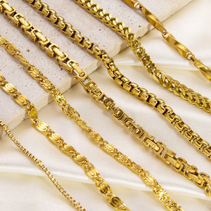 Pulsera de Acero de Titanio con Baño de Oro de 18K, Diseño de Ondas, para Mujer, Joyería de Regalo - Product Image 3