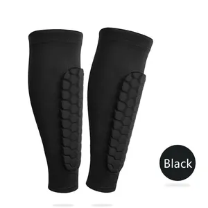 Verdisconteerd Item Neopreen Compressie Voetbal Kalf Shin Bandjes Mouw Protector Pads Custom Voetbal Scheenbeschermers Voetbal