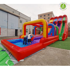 Toboganes de agua ropic fiesta <span class=keywords><strong>Breeze</strong></span> para niños y adultos, tobogán acuático inflable de grado comercial, 18 pies - Product Image 6