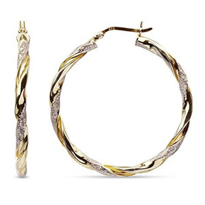 CAOSHI <span class=keywords><strong>Aretes</strong></span> <span class=keywords><strong>de</strong></span> Aro Bañados en Color Dorado a <span class=keywords><strong>Precio</strong></span> <span class=keywords><strong>de</strong></span> Fábrica al por Mayor, Joyería <span class=keywords><strong>de</strong></span> Latón <span class=keywords><strong>de</strong></span> Moda con Diseño Torcido para Mujer - Product Image 1