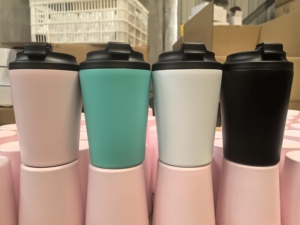 Tasses à café à <span class=keywords><strong>emporter</strong></span> personnalisées 350 ml/12 oz, double paroi en acier inoxydable, couvercle rabattable, gobelets à eau, tasses de bureau, mini-tasses, gobelet thermique de voyage - Product Image 3