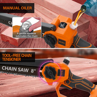 Tronçonneuse électrique sans fil 6/8 pouces pour extérieur, outil de coupe de bois, avec batterie, moteur sans balais, rechargeable, fournisseur d'usine