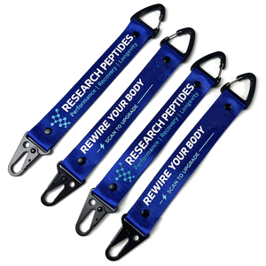 Portachiavi a Moschettone Personalizzabili con Logo, in Poliestere Intrecciato Ecologico e Durevole, Accessori con Cinghia Stampata - Product Image 3