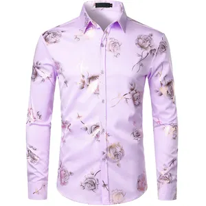 Nieuwe Casual Pakken Hawaiiaans Overhemd Mannen Casual Knopen Unisex Bloemen Strandfeest Flamingo Bloemen Aloha Strand Shir