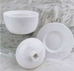 Soupière décorative en porcelaine avec couvercle et soucoupe, motif personnalisé, bol à ragoût en céramique, vente en gros - Product Image 6
