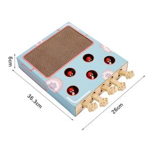 Toptan gotoys oyuncaklar taşlama pençe oluklu kağıt kedi tırmalama panoları interaktif kedi Scratcher karton taşlama pençe oyuncak - Product Image 6