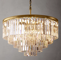 Art Verre Décoratif Intérieur Cristal Lumière Led Lustre Moderne Lustre pour Villa Salon Intérieur Hôtel Escalier