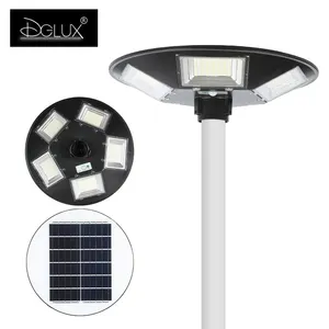 DGLUX 2021 Abs черный Наружный Ip67 200 300 Вт Светодиодный светильник для двора НЛО Солнечный садовый светильник