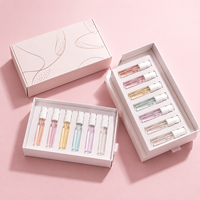 Emballage de parfum de luxe vide imprimé à taille personnalisée Testeur de découverte magnétique Boîte cadeau d'échantillon de mini bouteille de parfum