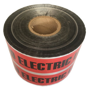 Nastro di avvertenza riflettente rilevabile in alluminio nastro di avvertenza sotterraneo resistente alle intemperie per gli investigatori - Product Image 1