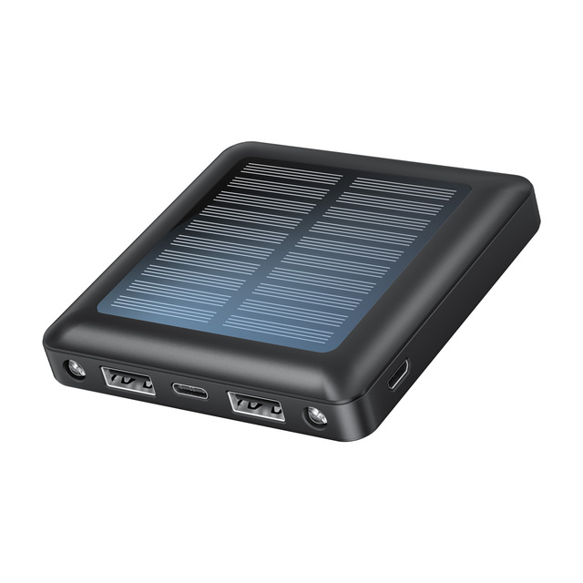 Portable Waterproof Emergency Charger Ultra Slim Mini Solar Power Bank 5000mAh Fast Charging Outdoor Use
