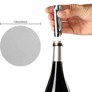 Cadeau promotionnel personnalisé nouveauté disque en aluminium Flexible bouteilles de <span class=keywords><strong>vin</strong></span> fines disque verseur en argent pas de goutte à goutte - Product Image 2