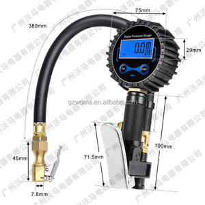 Medidor <span class=keywords><strong>de</strong></span> <span class=keywords><strong>Presión</strong></span> <span class=keywords><strong>de</strong></span> Aire Digital con Pantalla LCD Retroiluminada Manómetro para Neumáticos <span class=keywords><strong>de</strong></span> Coches, Camiones y Bicicletas - Product Image 2