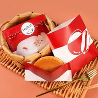 Sacs d'emballage en papier kraft avec revêtement intérieur enduit imprimés personnalisés de qualité alimentaire résistant à la graisse pour boulangerie biscuits snacks frites
