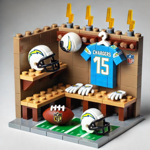Kit de Construcción de Bloques para Vestuario de Equipo Deportivo - Juguete Educativo con Área de Preparación de Atletas de Alto Detalle para Exhibición en Casa - Product Image 1
