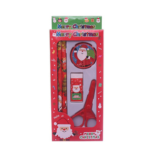 Juego de lápices de Navidad Fábrica al por mayor Juego de regalo de estudiante creativo Lápiz de borrador de color de dibujos animados de Navidad <span class=keywords><strong>Kier</strong></span> Juego de cinco piezas - Product Image 5