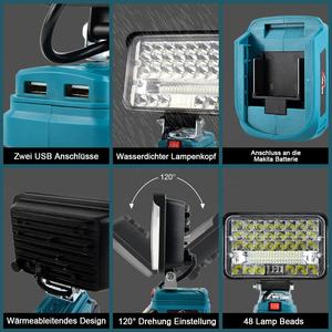 New <b>Cheap</b> KHC 5-Inch 48W Lithium Battery Plastic LED Cordless <b>Lights</b> Electric Lamp with 1 Year Warranty for Outdoor Use - Product Image 2