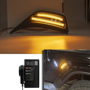 ไฟเลี้ยว LED บริเวณซุ้มล้อ สำหรับรถจี๊ป เชอโรกี ปี 18-22 JL 12V สีเหลืองขาว ไฟเลี้ยวข้างแบบสองสี - Product Image 5