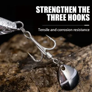 Leurre de pêche en métal TGD Best, jigging, 10g 15g 20g 30g, appât de pêche <span class=keywords><strong>pour</strong></span> truite, perche, cuillères rotatives, <span class=keywords><strong>leurres</strong></span> en métal artificiels - Product Image 3