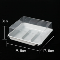 Boîte blister personnalisée, pliable, en plastique, avec fenêtre, pour emballage de gâteau rond en mousse, conteneur cadeau transparent.