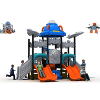 Équipement de jeu extérieur pour enfants avec structure en acier pour écoles et jardins, ensemble de jeux pour parcs d'attractions