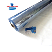 Rouleau de film PVC souple transparent non-adhésif pour la fabrication de parapluies et de ponchos, moulage par soufflage, résistant à l'humidité