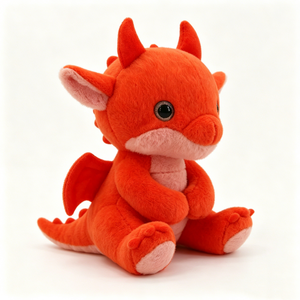 Peluche de dragón personalizado, Peluche de dragón bebé, Peluche de dragón naranja, Peluche de dragón adorable - Product Image 4