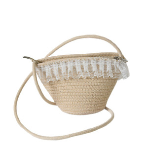 Sac en paille pour femme, nouveau sac tissé motif dessin animé 2026, sac seau pour téléphone portable, idéal pour les vacances d'été à la plage. - Product Image 4