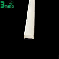 Bming nouveauté en plastique led éclairage tube polycarbonate tube couverture bi-couleur co-extrusion linéaire tube diffuseur